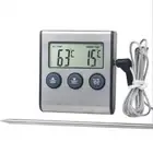 Kitchen Digital Probe Oven Food Cooking Timer Thermometer For BBQ Grill Meat