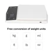 A Hand Drip Coffee Electric Scale USB Charging Digital Kitchen Scales With LED