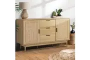 Artiss Rattan Buffet Sideboard - BRIONY Oak