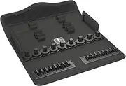 Wera 9462 Textile Box for 8100 SB Zyklop Metal Switch Ratchet Set, 240 mm Length x 32 mm Width x 91 mm Height