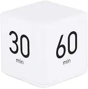 Ktoyols Portable Cube Timer Digital Kitchen Timer Countdown Alarm 15-20-30-60 Minutes Flip Timing with Digital Display Time Management for Study Sports Cooking Gaming Office