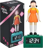 Squid Game Doll Alarm Clock - Officially Netflix Licensed Light, Kids Bedroom Accessories & Decor | Paladone