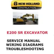 NEW HOLLAND E200 SR CRAWLER EXCAVATOR MANUAL SHOP SERVICE REPAIR PDF