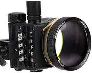 5 Pin Bow Sight, .019 Fiber Optics Archery Sight with 8X Magnification Sight Lens, Windage & Elevation Micro Adjustment (6X Lens)