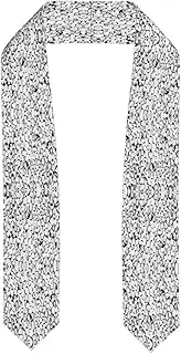 [SKKNT] Stylish Crowd Of Penguins Pattern Print Graduation Shawl Stole For Academic Commencements Honor Sash Congratulations Gift