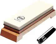 Japanese Knife Sharpener 1000/6000 Grit and Knife Angle Holder Set by B&B japan for Stainless Steel Cutlery and Pointed Carver, Best for Long-Lasting Sharpness, "KING" Trade Mark
