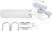 EVTSCAN 4G Barrel Antenna,KJ‑001 4G 12dBi Omni Barrel Antenna Signal Amplifier 3G 4G External Antennna with Dual SMA Male Connector