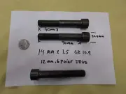 (3) M14 x 1.5 x 90mm, Gr 10.9, Socket Head Cap Screw, New, Lot of 3 Bolts, WS