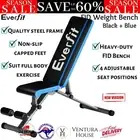 Everfit 330KG Weight Bench 10 Levels Adjustable FID Bench Press Home Gym Equip