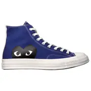 Converse x Comme Des Garcons PLAY All Star Chuck '70 Hi Unisex Sneakers Blue (US 8-12)