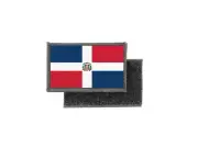 Flag patch printed badge country dominican republic
