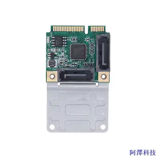 阿澤科技Jmt Mini PCI-E轉SATA3.0擴展卡M.2 PCI-Express 2.0 SSD轉接卡B+M Key R