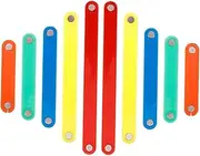 MOLUCKFU 10Pcs Magnetic Geometric Shapes Tiles for Math Learning Build Triangles Squares Enhance Creativity Skills for Home School Use