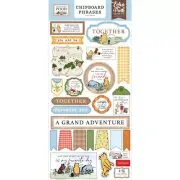 Echo Park ~ WINNIE THE POOH ~ Chipboard Phrases