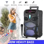 2023 Bluetooth Wireless Karaoke Microphone LED Party Stereo Speaker Subwoofer