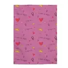 Self Love Motivational Velveteen Plush Blanket Light Pink