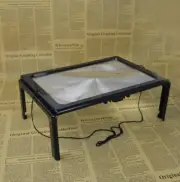 The A4 Hands Free Book Page Magnifying Glass Led Magnifier Reading Glass Lens