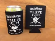 Captain Morgan White Rum Beer Koozies Can Cooler Coozie TWO (2) NEW & Free Ship