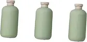 OSOLADY 200ml Round Shoulder Flip Cap Shampoo Bottle Travel Size Soap Dispenser Pe Material 3 Pack for Shower Gel Lotion Multipurpose Use