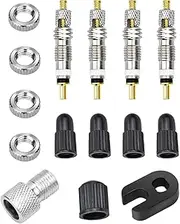 ibasenice 1 Set Valve Cores for Mountain Bikes Tubeless Valve Stems Replacement Kit for Racing Hiking Bikes Durable Practical Accessory