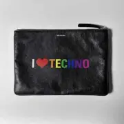 Balenciaga I Love Techno clutch bag
