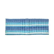 IDC Homewares Brighton Blue Cotton Stripes Long Chair Pad 40 x 110+ 5 cm