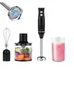 Hand Blender 4-in-1 500W Stick Blender with Chopper Beaker Whisk 2 Speed