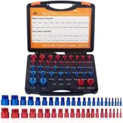 44x Inch & Metric Set Nut & Bolt Thread Checker Identifier Thread Gauges Box