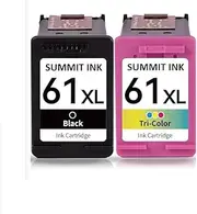 Generic 61XL Black & Colour Replacement for HP 61XL & 61 for HP DESKJET 1000, 1010, 1050, 1500 1510, 2000, 2050, 2510, 1540, 3000, 3050, OFFICEJET 4630, 2620, Envy 2500 5530, 4504 (1BK 1C)