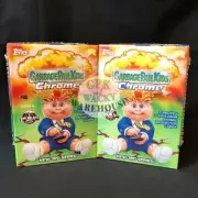 2020 GARBAGE PAIL KIDS CHROME 3 BLASTER BOX LOT 2 BOXES SKETCH PLATE AUTO ATOMIC