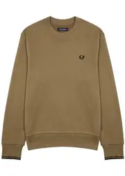 Fred Perry Logo-embroidered Cotton Sweatshirt - Brown - M M