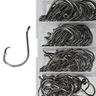 Fishing Hooks Small Octopus Circle Bulk Pack 200pce Mixed Size#1 #2 #4 #6 Hookem