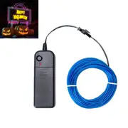 Wire Neon Glowing Light Strip for Halloween Christmas Party Cosplay-Blue