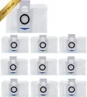 10Pack Replacement Bags for ECOVACS DEEBOT X1 Omni T10 T20 Turbo Vacuum