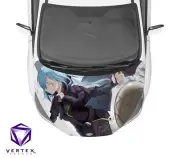Rimuru Tempest Reincarnated as a Slime Anime Hood Wrap Vinyl Decal 50X60