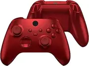 eXtremeRate Full Set Shell Buttons for Xbox Series X & S Controller, Scarlet Red Custom Replacement Side Rails Grips Front Back Plate Cover for Xbox Core Wireless Controller [Controller Excluded]