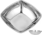 Ciieeo Stainless Steel Mixing Bowl Versatile Kitchen Food Storage Bowl for Salads Fruits Noodles Meal Prep Lightweight Portable for Home Restaurant Buffet Use