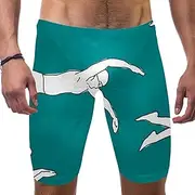 [VBFOFBV] Men's Printed Jammer Swimsuit Swim Shorts, Summer Ocean Swimming