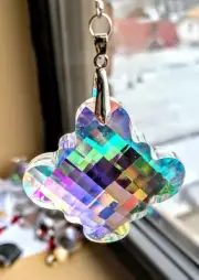 BEAUTIFUL Crystal 63mm AB DIY for suncatcher, window decoration
