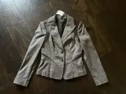 NWT Bebe woman’s blazer Jacket size 10 wool/leater/polyester