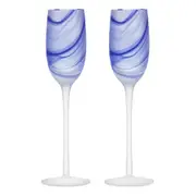 Skylar Champagne Glass 208mL Ocean Set of 2 Tempa 898242