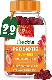 VitaWorks Probiotics – Great Tasting Natural Flavor Gummy Supplement – Gluten Free Vegetarian GMO-Free Probiotic Chewable – for Gut Health and Immune Support – for Adults, Man, Women – 90 Gummies