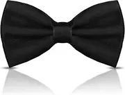 WOXVM Men's Bow Ties Solid Color Pre-Tied Bow Tie Satin Formal Tuxedo Bowtie Adjustable Neck Bowtie for Men Wedding Party