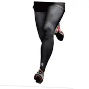 Recovery Compression Sports Full Leg Sleeve Thigh Calf Large (Pack of 2) Black