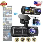 1080P 3-Channel Dash Cam with G-Sensor & 32GB Card for Ultimate Vehicle Safety