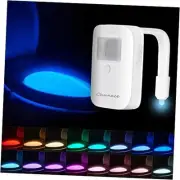 Rechargeable Toilet Night Light with Motion Activated Sensor, 16 Colors LED