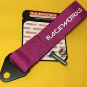Pink 250 mm tow recovery strap CAMS race compliant Raceworks VPR-021PK