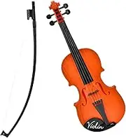 ibasenice Plastic Violin Toy for Toddlers Kids Musical Education Toy Simulation Violin Model