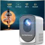 [Electric Focus] C7 Mini Projector with WiFi and Bluetooth, 280 ANSI Lumens, ...