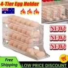Egg Holder 4-Layer Automatic Rolling DispHAse Egg Storage Refrigerator Kitchen